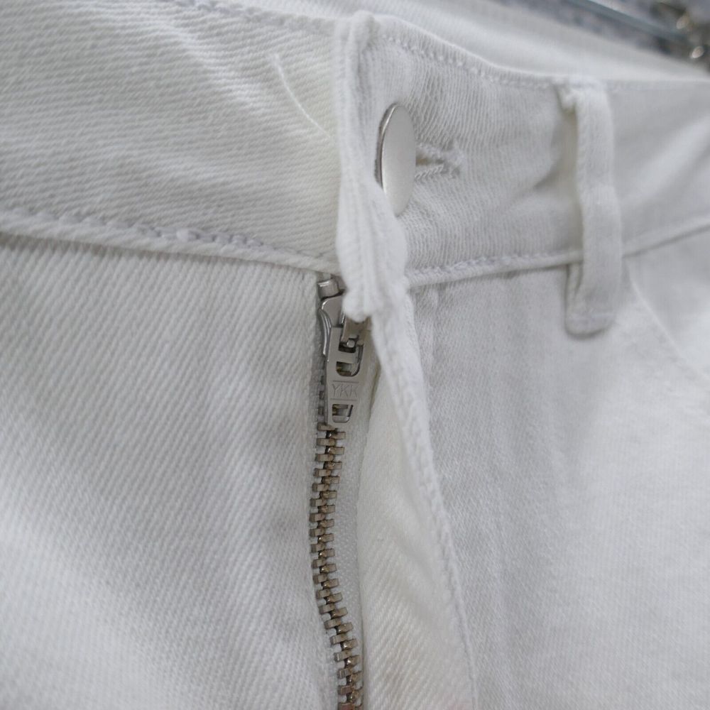 Soft Surroundings Parisa Beaded Lace‎ Ankle Jeans 8 White Blue Embellished - Picture 6 of 14
